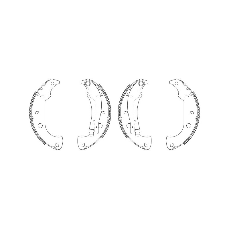 Jeu de mâchoires de frein MINTEX