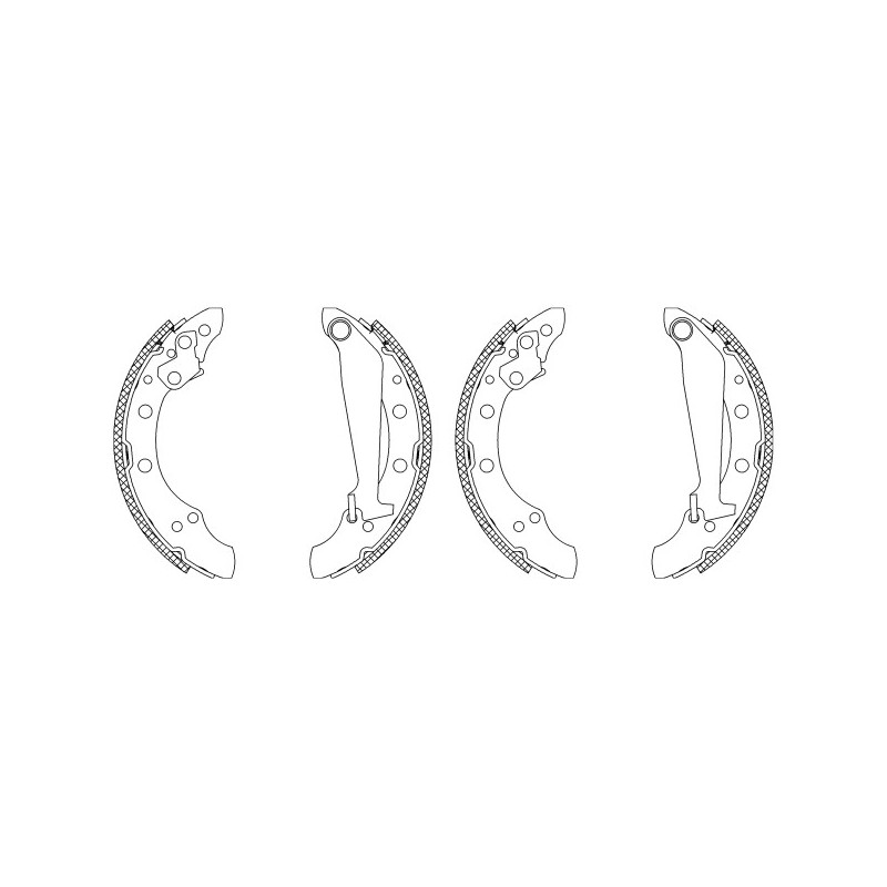 Jeu de mâchoires de frein MINTEX