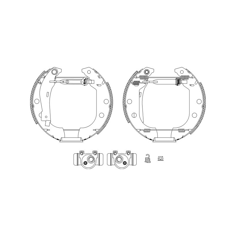 Jeu de mâchoires de frein MINTEX