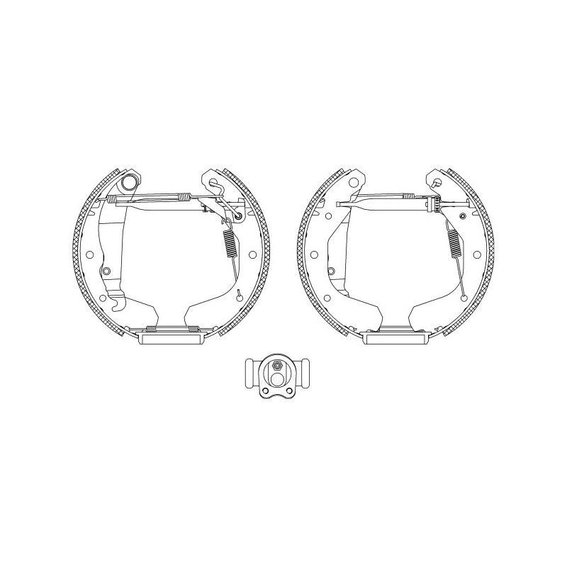 Jeu de mâchoires de frein MINTEX