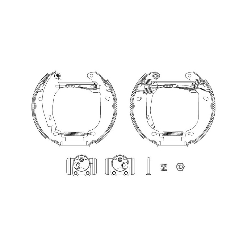 Jeu de mâchoires de frein MINTEX