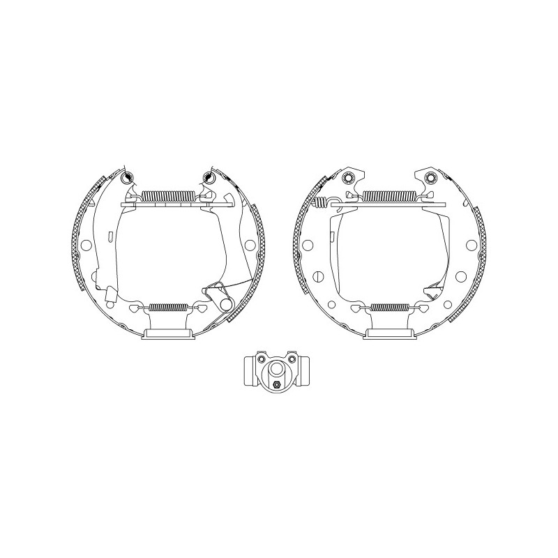 Jeu de mâchoires de frein MINTEX