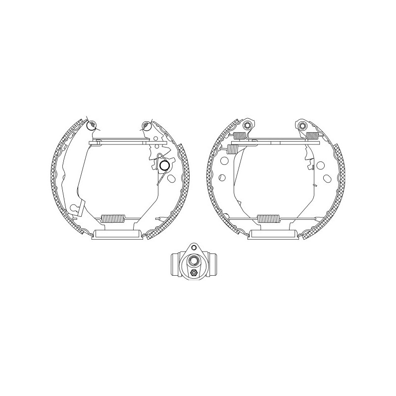 Jeu de mâchoires de frein MINTEX