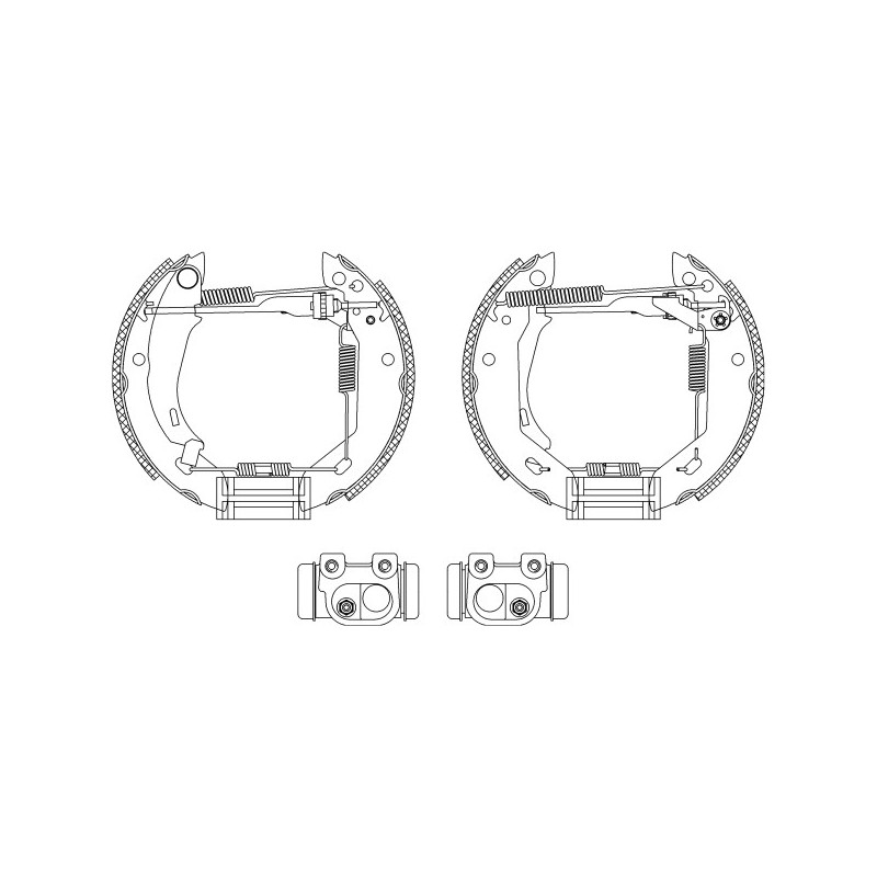 Jeu de mâchoires de frein MINTEX