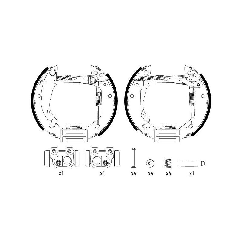 Jeu de mâchoires de frein MINTEX