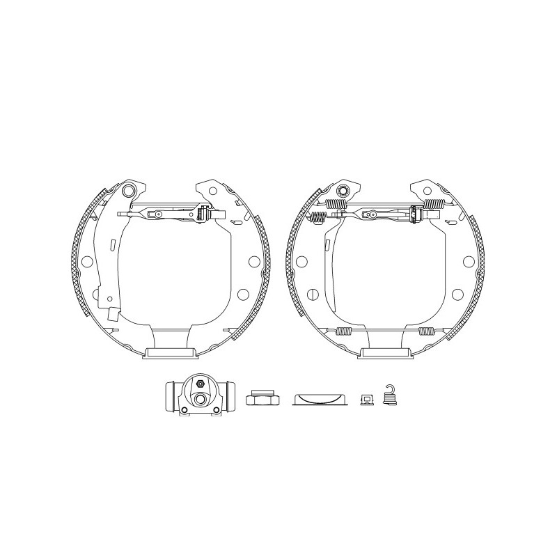 Jeu de mâchoires de frein MINTEX