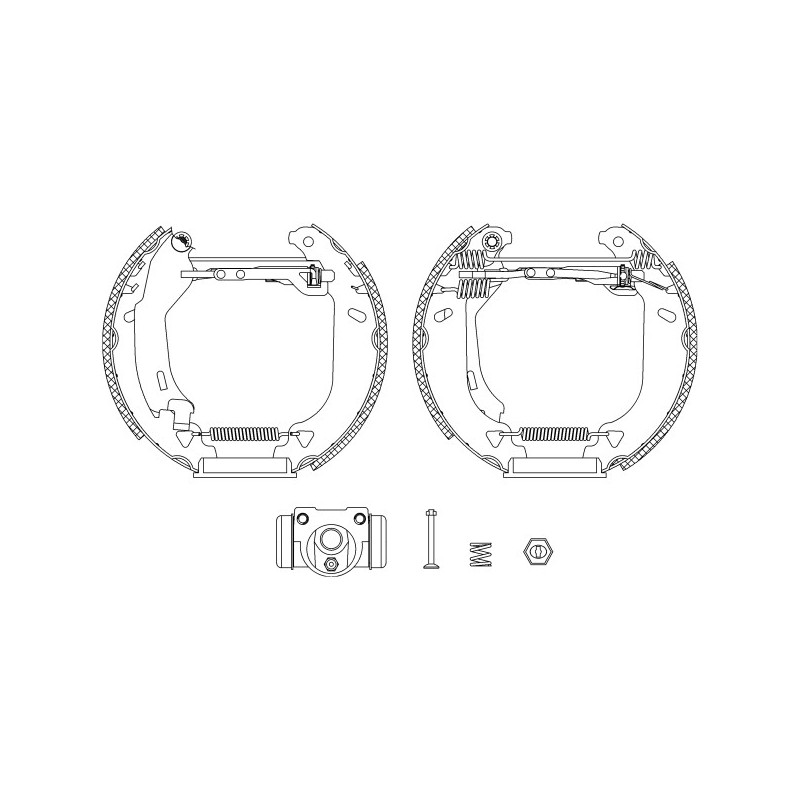 Jeu de mâchoires de frein MINTEX