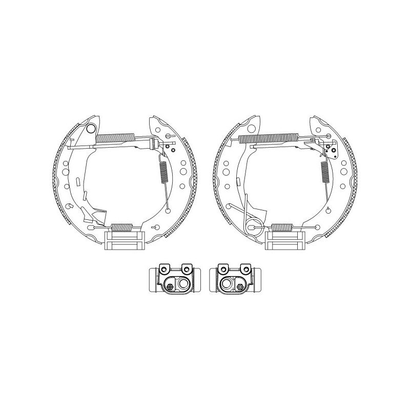 Jeu de mâchoires de frein MINTEX