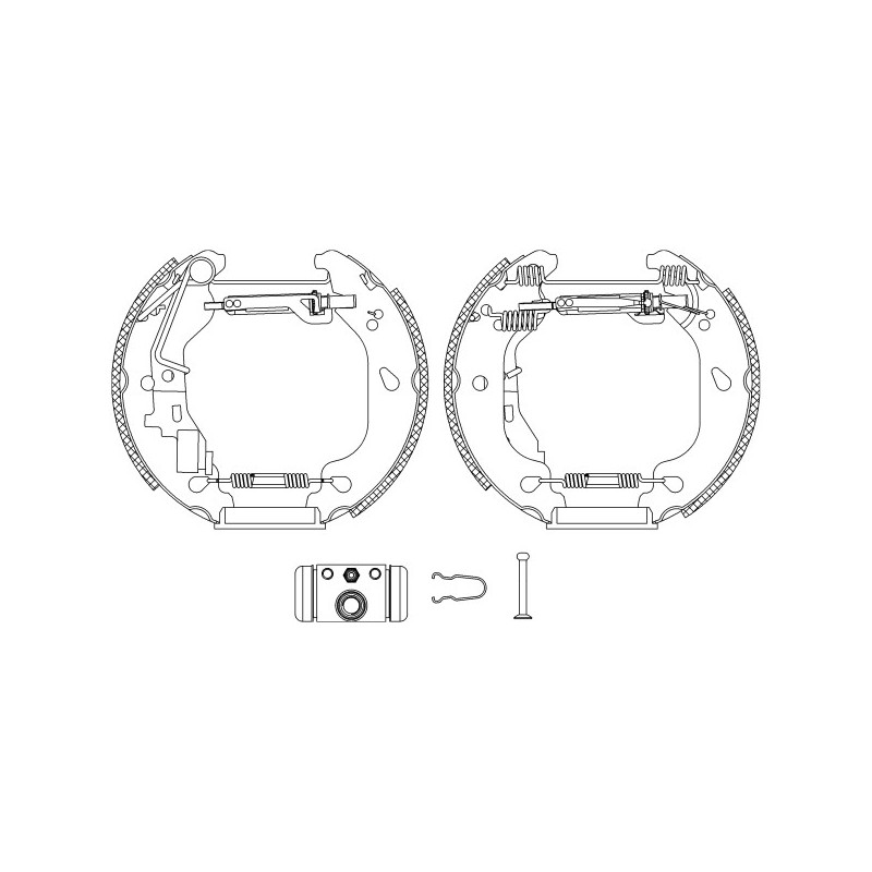 Jeu de mâchoires de frein MINTEX