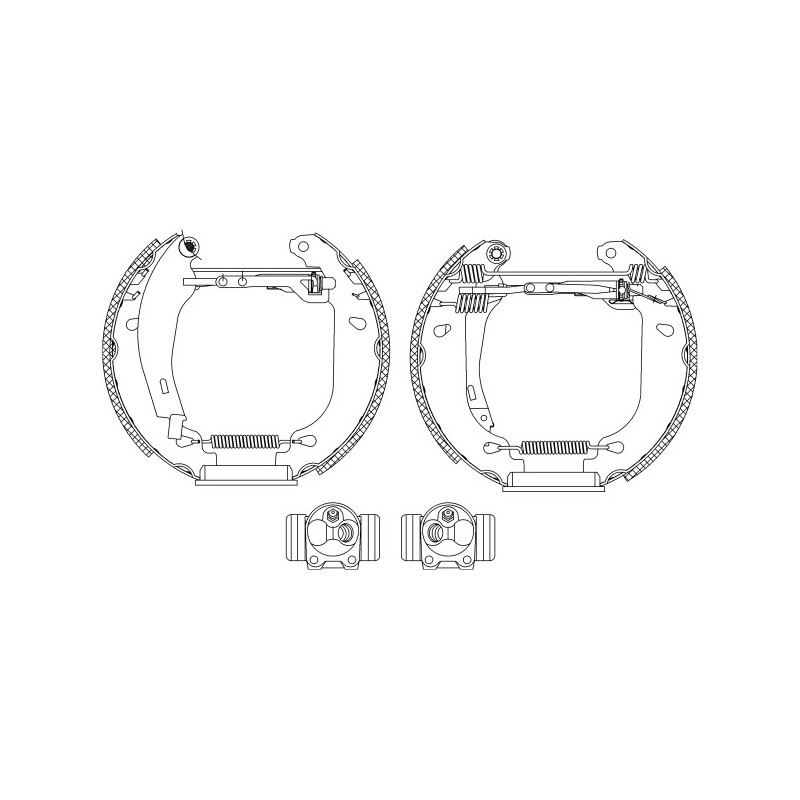 Jeu de mâchoires de frein MINTEX