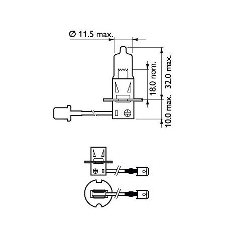 Ampoule (Phare longue portée) PHILIPS