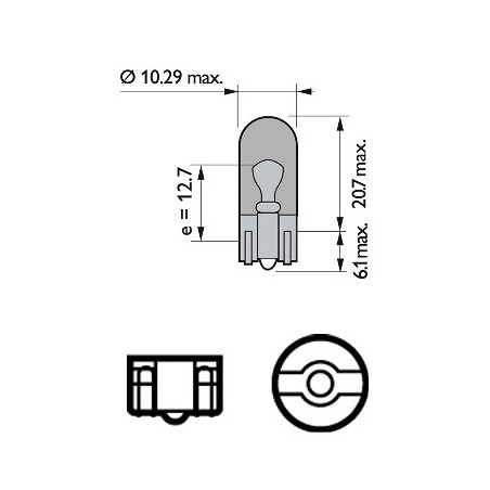 Ampoule (feu arrière / feu clignotant) PHILIPS