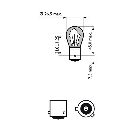 Ampoule (feu arrière / feu...