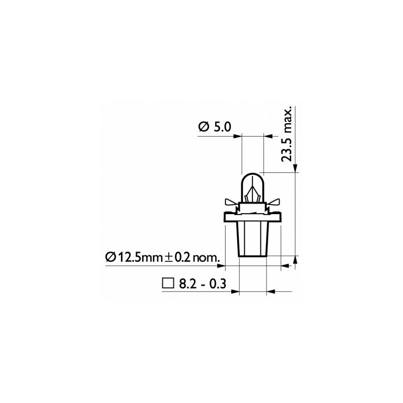Ampoule (éclairage des instruments) PHILIPS