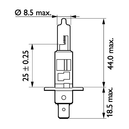 Ampoule (Phare longue portée) PHILIPS