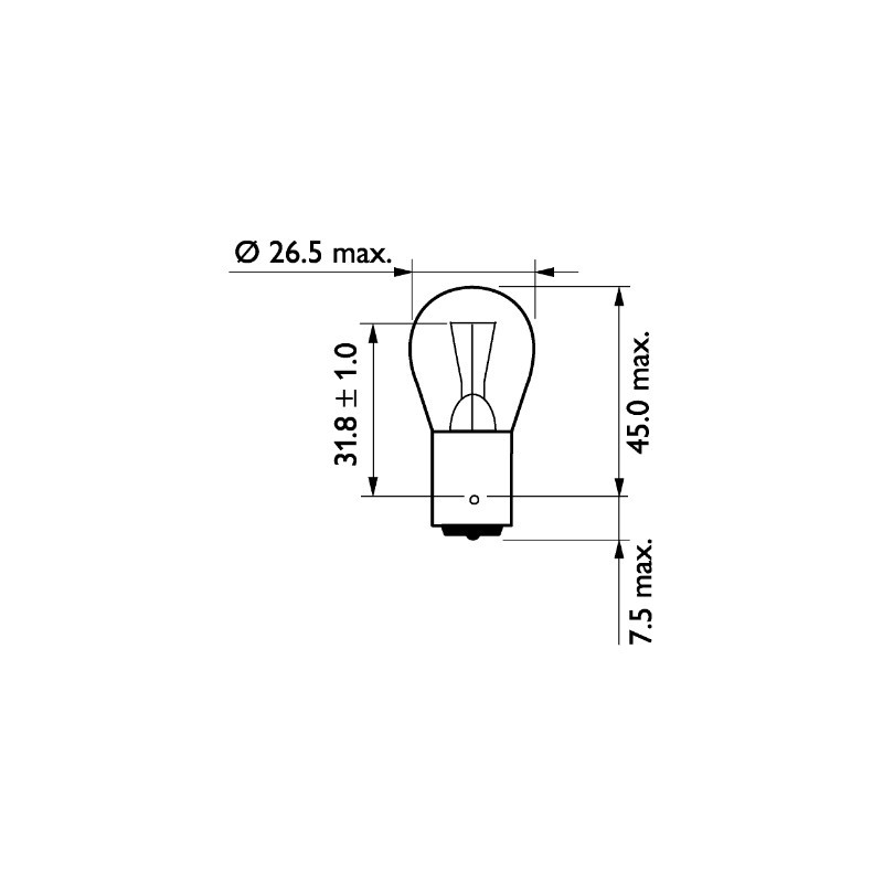 Ampoule (feu arrière / feu clignotant) PHILIPS