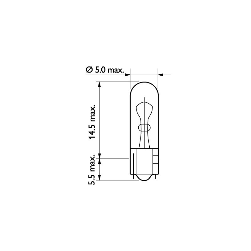 Ampoule (éclairage des instruments) PHILIPS