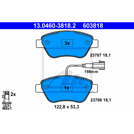 Jeu de quatre plaquettes de...