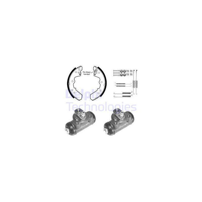 Jeu de mâchoires de frein DELPHI