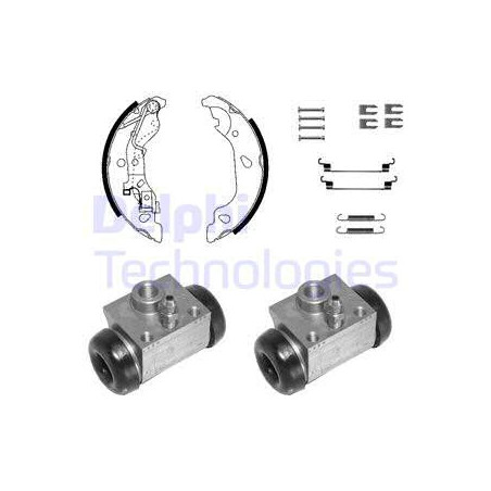 Jeu de mâchoires de frein DELPHI