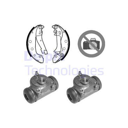Jeu de mâchoires de frein DELPHI