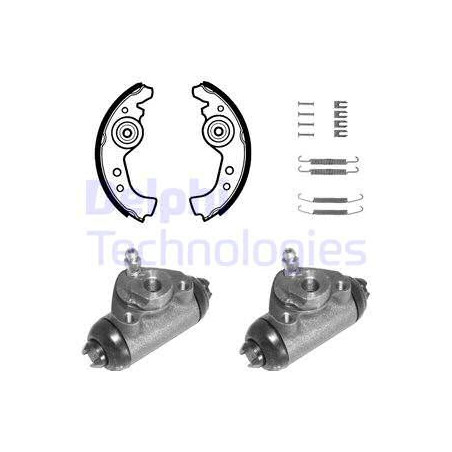 Jeu de mâchoires de frein DELPHI