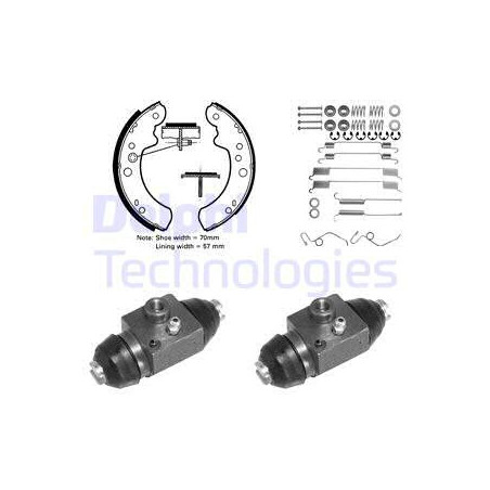 Jeu de mâchoires de frein...