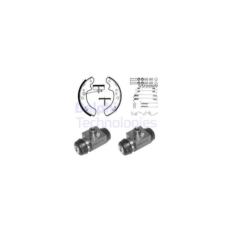 Jeu de mâchoires de frein DELPHI