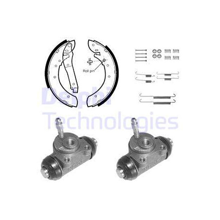 Jeu de mâchoires de frein DELPHI