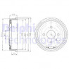Tambour de frein DELPHI