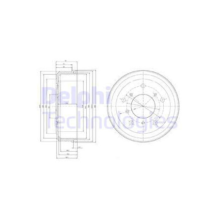 Tambour de frein DELPHI