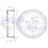 Tambour de frein DELPHI