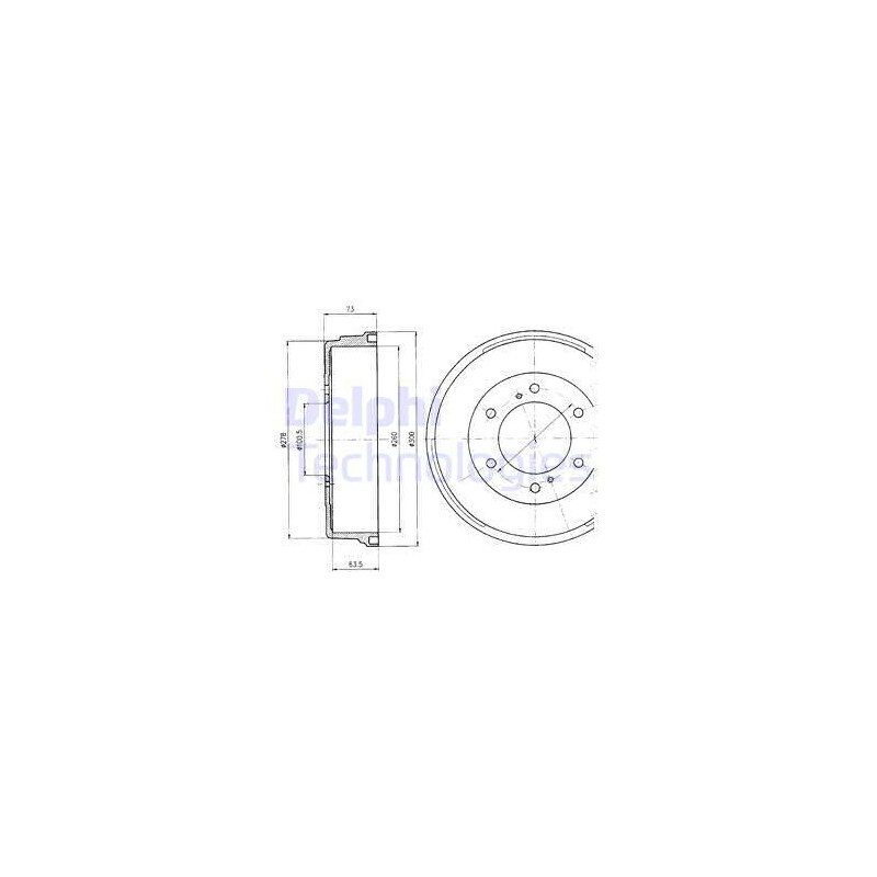 Tambour de frein DELPHI