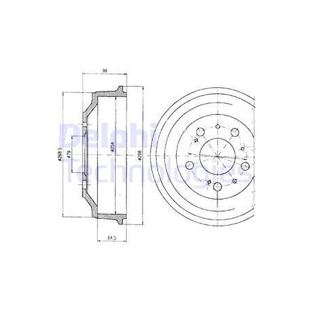Tambour de frein DELPHI