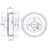 Tambour de frein DELPHI
