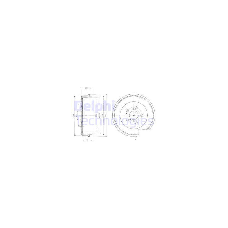Tambour de frein DELPHI