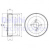 Tambour de frein DELPHI