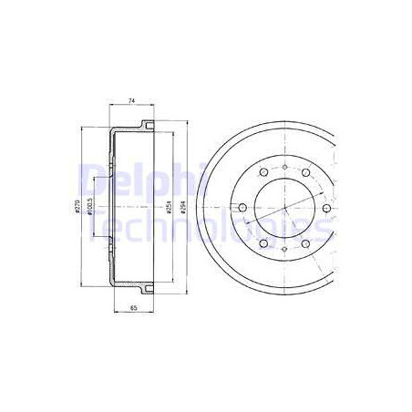 Tambour de frein DELPHI
