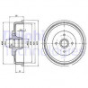 Tambour de frein DELPHI