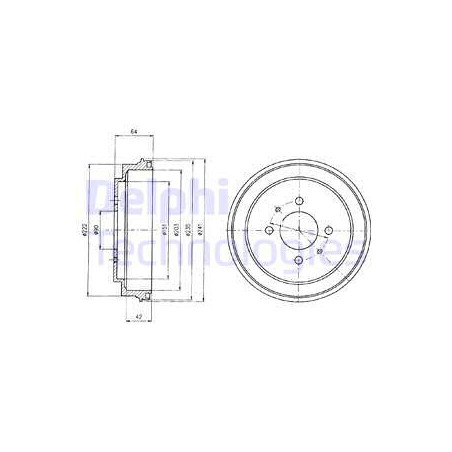 Tambour de frein DELPHI