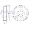 Tambour de frein DELPHI