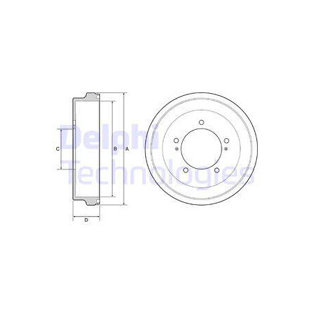 Tambour de frein DELPHI
