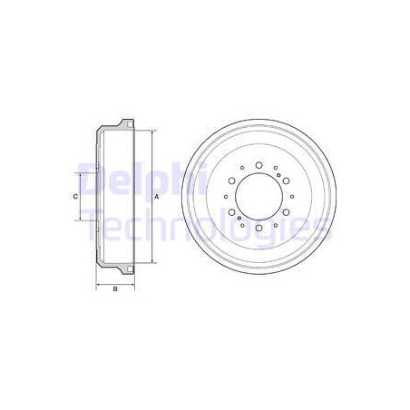 Tambour de frein DELPHI