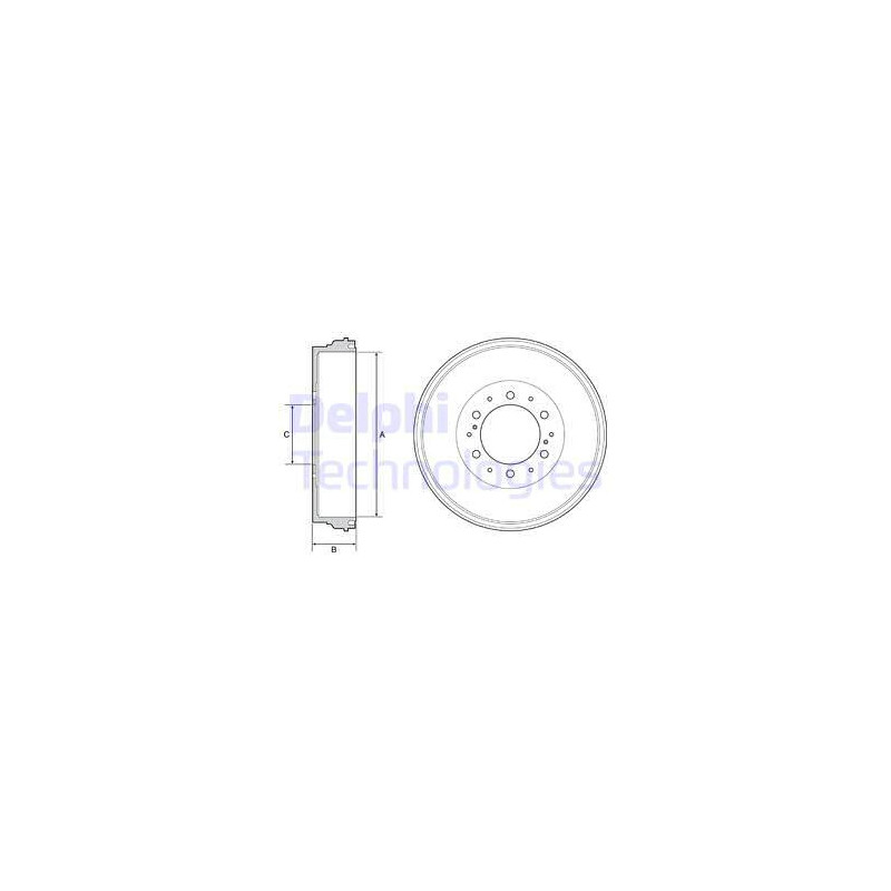 Tambour de frein DELPHI