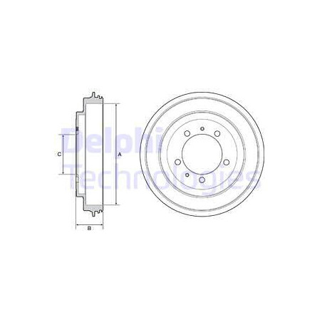 Tambour de frein DELPHI