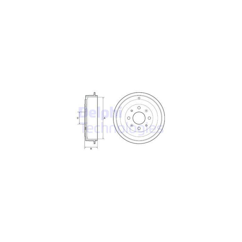 Tambour de frein DELPHI