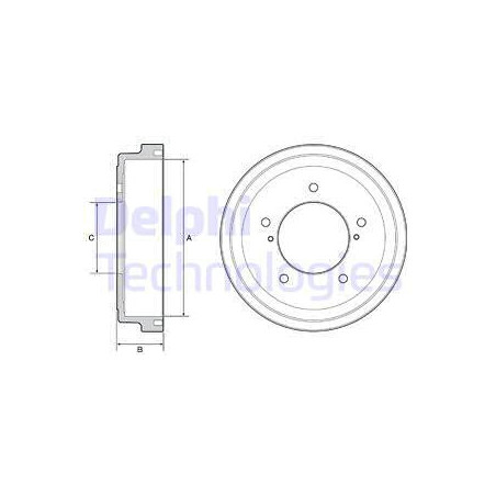 Tambour de frein DELPHI