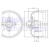 Tambour de frein DELPHI