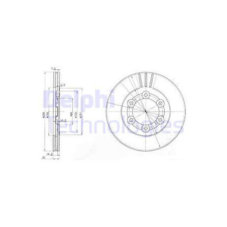Jeu de 2 disques de frein...