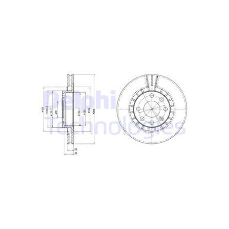 Jeu de 2 disques de frein...